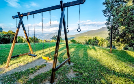 Swings and play areas
